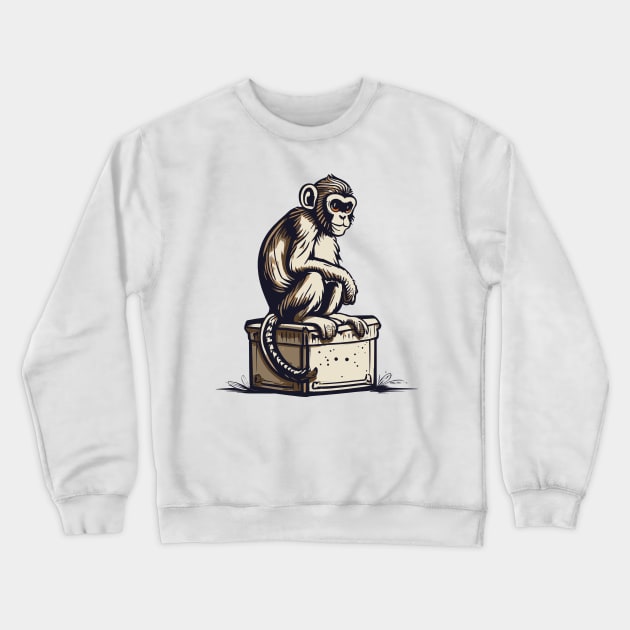 Monkey Crewneck Sweatshirt by coxemy